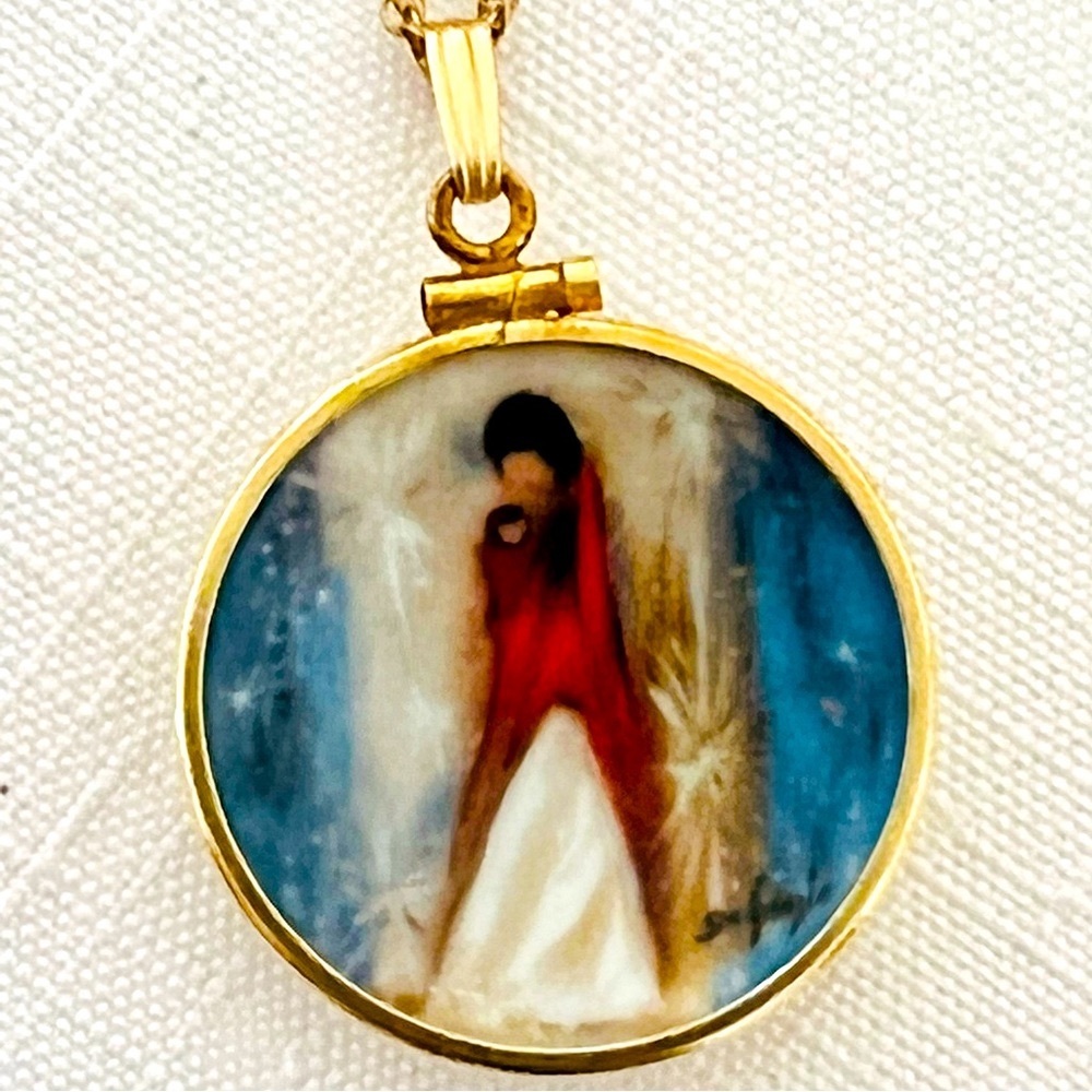 Necklace~De Grazia~Artist / Numbered & Signed / Miniature”Navajo Madonna”/ H.P.